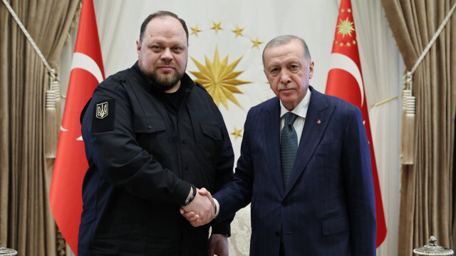 Ukrayna Meclis Başkanı Ruslan Stefanchuk - Cumhurbaşkanı Recep Tayyip Erdoğan