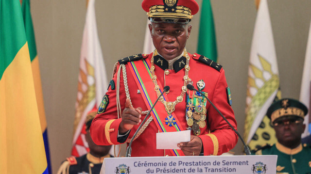 Le chef de la transition militaire au Gabon, par ailleurs chef de l'État, Brice Oligui Ngema.
