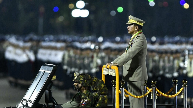 Le chef de la junte militaire du Myanmar, Min Aung Hlaing.