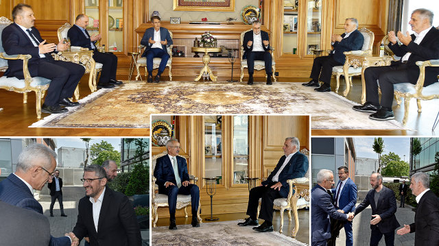 Ulaştırma ve Altyapı Bakanı Abdulkadir Uraloğlu ile Çalışma ve Sosyal Güvenlik Bakanı Vedat Işıkhan Albayrak ailesini ziyaret etti.