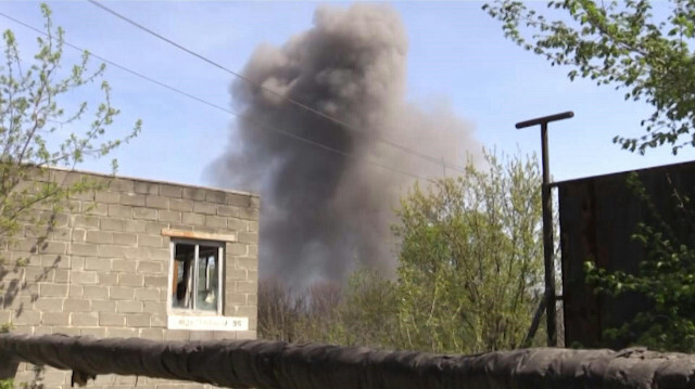 Les conséquences des bombardements à Avdiivka, dans la région de Donetsk, le 26 avril 2024.