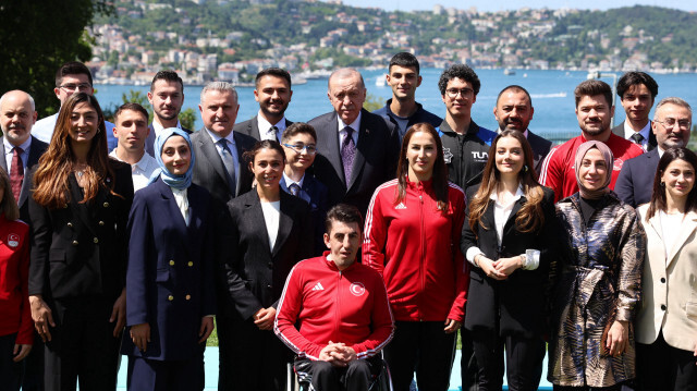 Le présient turc Recep Tayyip Erdogan à l'occasion de la Journée d'Atatürk, de la jeunesse et des sports, le 19 mai 2024. 