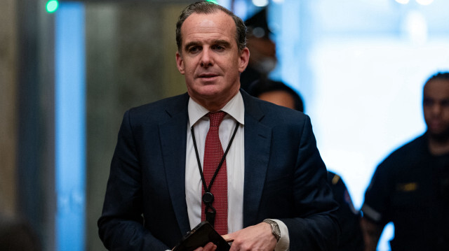 Le coordinateur de la Maison Blanche pour le Moyen-Orient et l'Afrique du Nord, Brett McGurk, arrivant au Capitole des États-Unis le 18 avril 2024 à Washington, DC. 