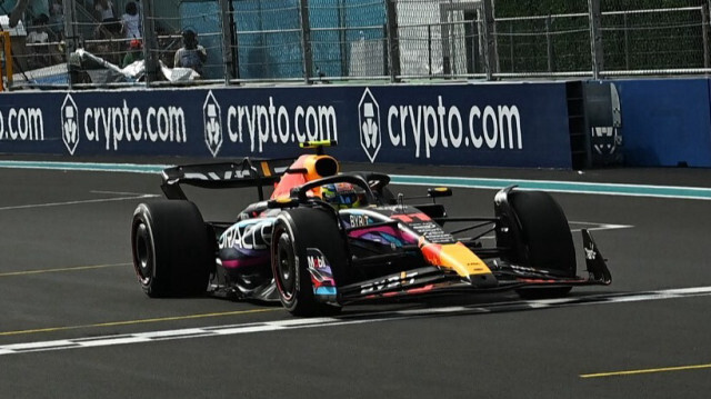Le pilote mexicain Sergio Perez de l'écurie Red Bull Racing lors du Grand Prix de Formule 1 de Miami 2023.