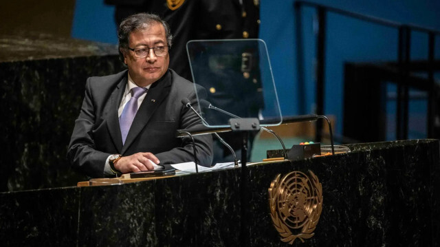 Президент Колумбии Густаво Петро на Генеральной Ассамблее Организации Объединенных Наций в Нью-Йорке в сентябре.
