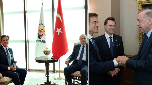 Cumhurbaşkanı Erdoğan, AK Parti Genel Merkezi'nde Mehmet Öz'ü kabul etti.