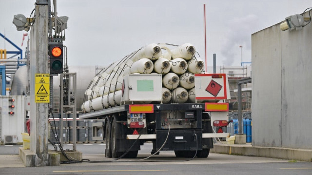 Usine d'hydrogène "Air Liquide" à Port-Jérôme, dans le nord-ouest de la France.