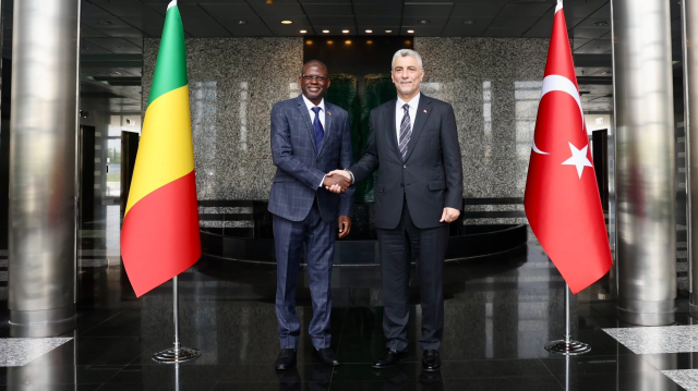 Ticaret Bakanı Ömer Bolat ve Mali Sanayi ve Ticaret Bakanı Moussa Alassane Diallo