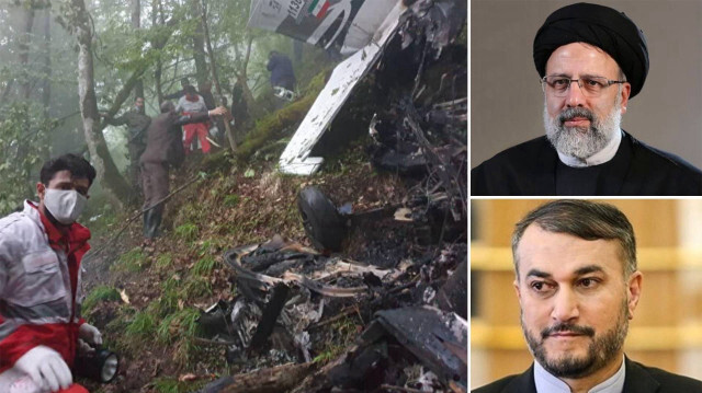 İran'da helikopter kazasında ölenlerin cenazeleri Tebriz'e nakledildi
