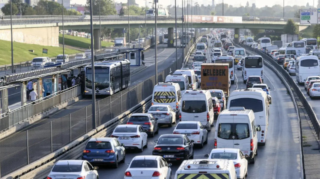 İstanbul'da trafilk yoğunluğu