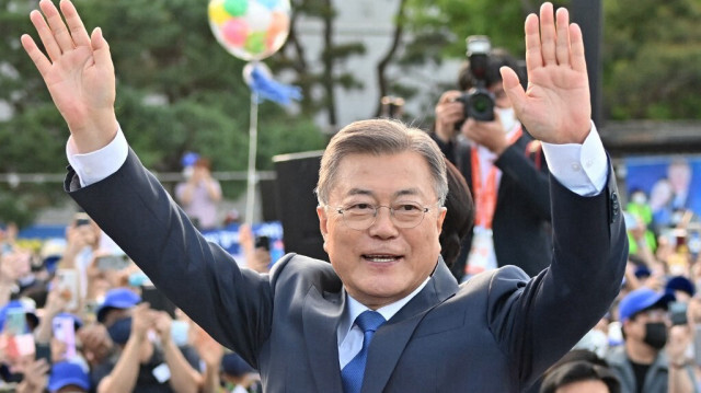 L'ancien président sud-coréen sortant Moon Jae-in.