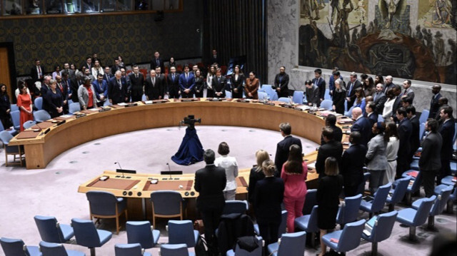 Les membres du Conseil de sécurité de l'ONU ont observé une minute de silence en hommage à Ebrahim Raïssi à New York aux États-Unis, le 20 mai 2024.