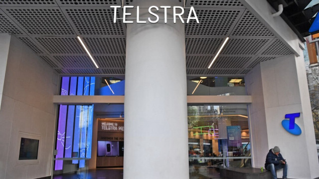 Un magasin Telstra dans le quartier central des affaires de Melbourne en Australie.