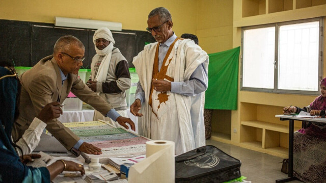 Un bureau de vote à Nouakchott, la capitale de la Mauritanie, le 13 mai 2023. 
