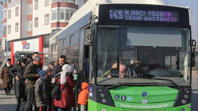 Kayseri'de toplu ulaşımda fiyatlar güncellendi.