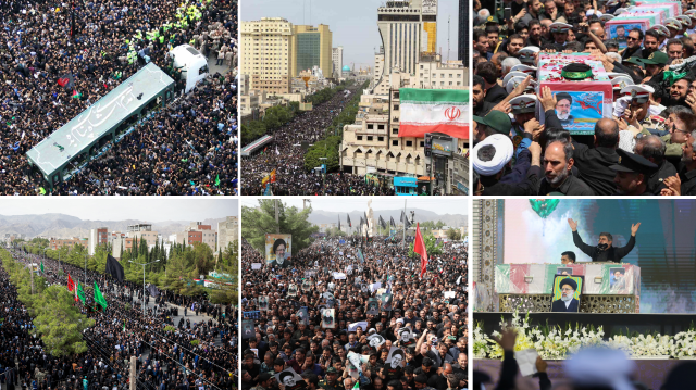 Cenaze törenine üç milyon kişi katıldı İran Cumhurbaşkanı Reisi'nin defnedildiği