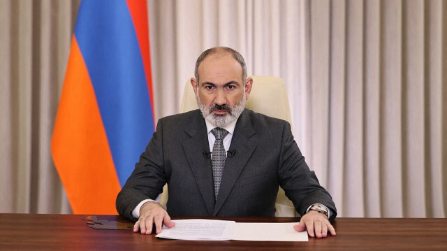 Le premier ministre arménien Nikol Pashinyan s'adresse à la nation à Erevan, le 24 mai 2024.