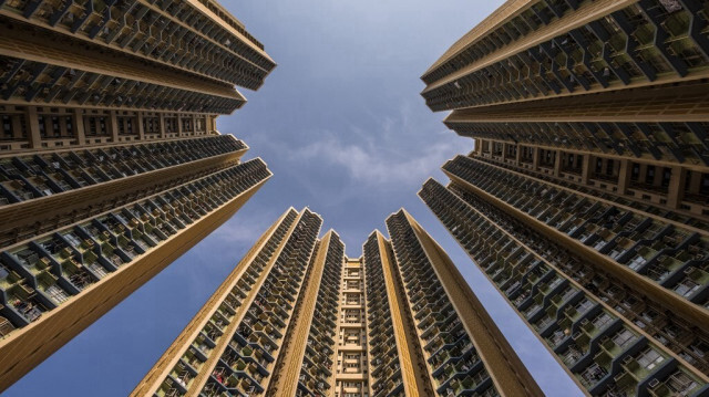 Des immeubles d'habitation dans le quartier de Choi Ming Court à Hong Kong.