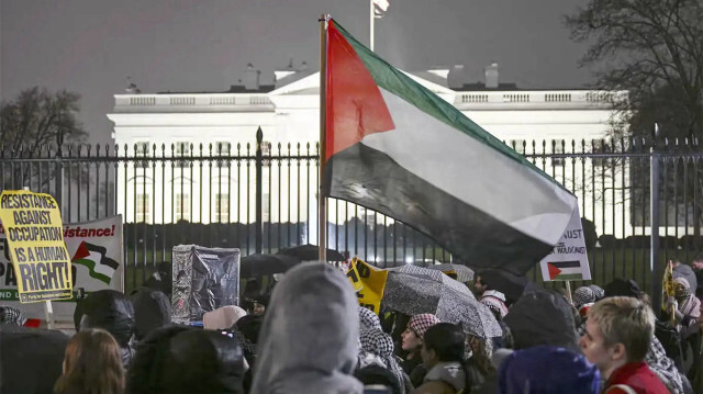 Протесты в поддержку Палестины перед Белым домом