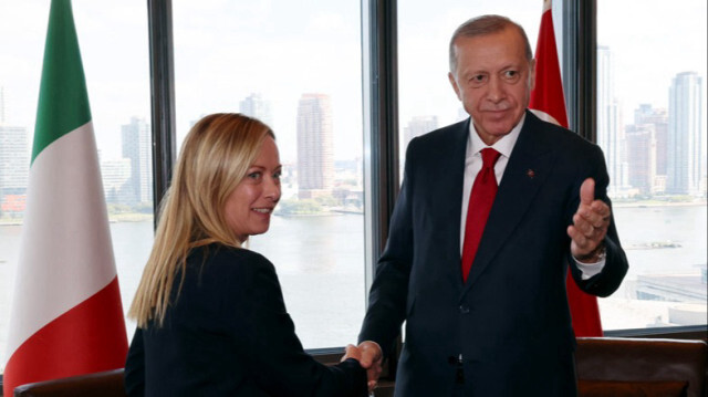 Cumhurbaşkanı Recep Tayyip Erdoğan ve İtalya Başbakanı Giorgia Meloni 