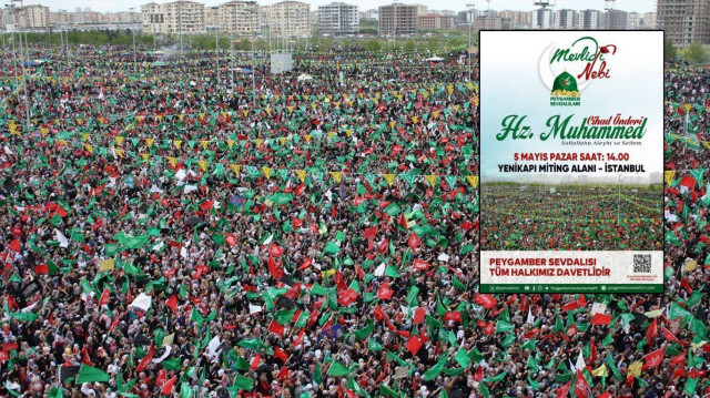 Yenikapı'da 5 Mayıs Pazar günü 'Peygambere Saygı Mitingi' düzenlenecek.