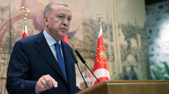 Recep Tayyip Erdogan a prononcé vendredi un discours à Istanbul, au cours d'une réunion du MUSİAD, une association d'entrepreneurs.