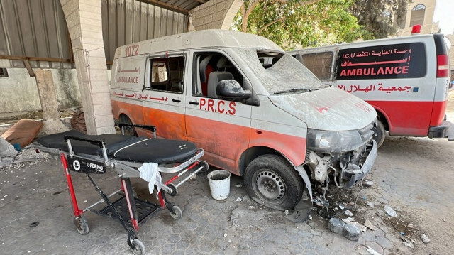 Deux secouristes du Croissant-Rouge ont été tuées à la suite d'une frappe israélienne contre leur véhicule à Rafah dans la Bnade de Gaza, le 30 mai 2024.