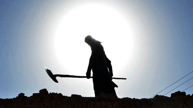 Scène de vie au cours d'une journée de canicule à Jaffarabad, dans la province du Baloutchistan au Pakistan, le 30 mai 2024.