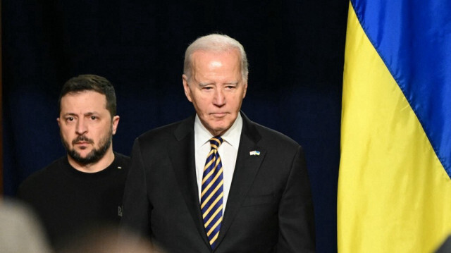 Le président ukrainien, Volodymyr Zelensky et son homologue américain, Joe Biden.
