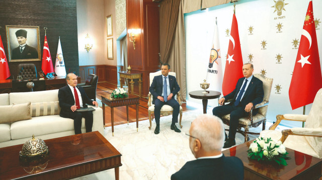 Namık Tan, CHP Genel Başkanı Özgür Özel, Cumhurbaşkanı Recep Tayyip Erdoğan.