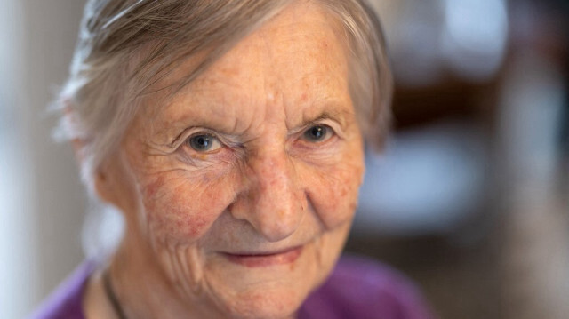 Jeanne Tournellec, le 14 mars 2024, 80 ans après le viol de sa sœur Catherine Tournellec et le meurtre de son beau-frère, Eugène Tournellec, par un soldat américain.