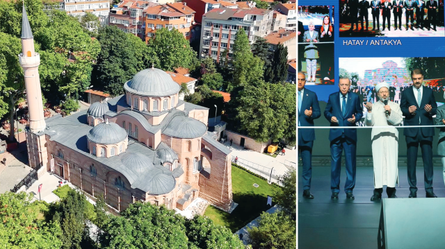 Cumhurbaşkanı Erdoğan, Vakıflar Genel Müdürlüğü’nün restore ettiği 201 eserin açılışını gerçekleştirdi. İstanbul Fatih’teki Kariye Camii de 79 yıl sonra yeniden ibadete açıldı.