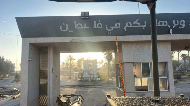 Le poste-frontière de Rafah après que l'armée israélienne en a pris le contrôle lors d'une attaque terrestre contre la ville de Rafah, le 07 mai 2024.