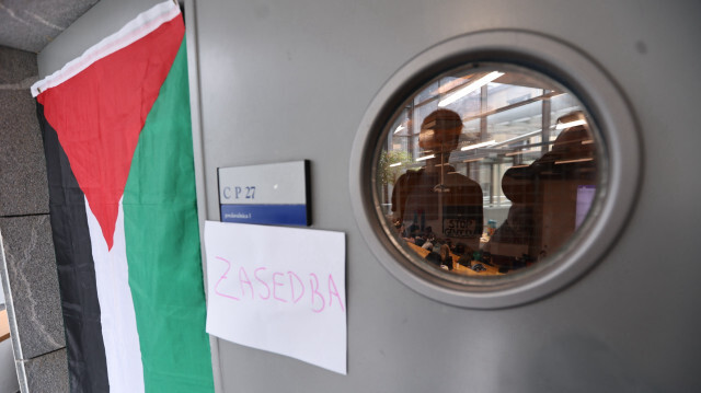 سلوفينيا.. طلاب جامعيون ينظمون وقفة تضامنية مع فلسطين