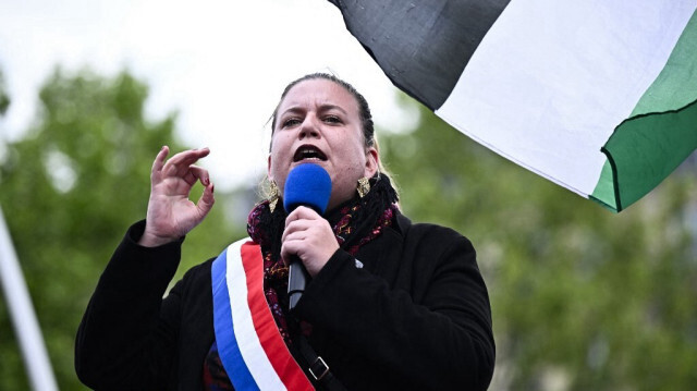 La députée française du parti LFI, Mathilde Panot.