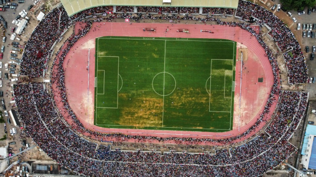 Le stade Nnamdi Azikiwe Stadium d'Enugu, avant la rencontre Enugu Rangers - Enyimba, le 9 juin 2024.