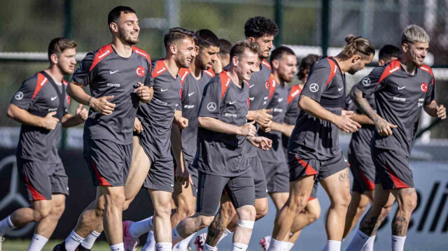 Les joueurs de l'équipe nationale turque à l'entraînement, le 2 juin 2024.