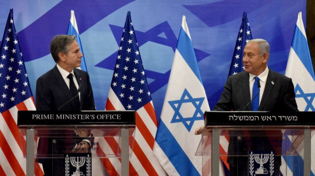 Le secrétaire d'État des États-Unis, Antony Blinken et le Premier ministre israélien, Benyamin Netanyahu.