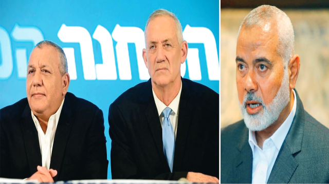 Gadi Eisenkot, Benny Gantz, İsmail Heniye.