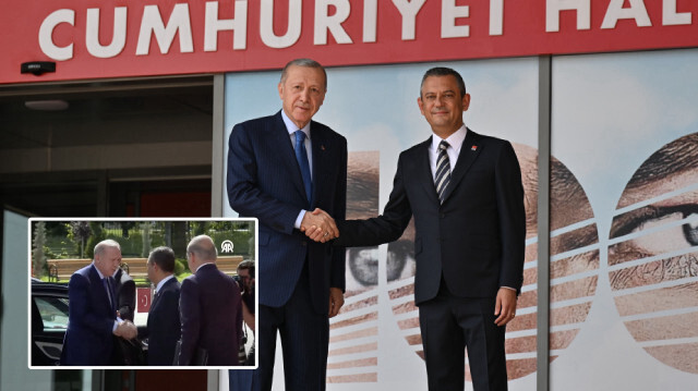 Cumhurbaşkanı Recep Tayyip Erdoğan ve CHP Genel Başkanı Özgür Özel