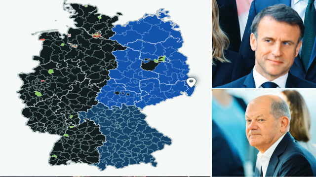 Avrupa Parlamentosu seçimleri Fransa ve Almanya liderleri için hüsranla sonuçlandı.