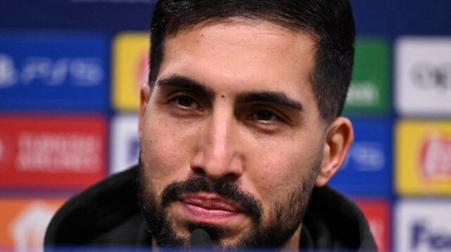 Emre Can, en conférence de presse à Dortmund le 30 avril 2024.