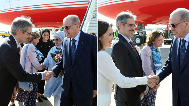 Cumhurbaşkanı Erdoğan, İspanya'nın başkenti Madrid'e vardı.