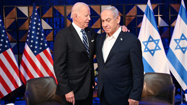 ABD Başkanı Biden ile terör devleti İsrail'in Başbakanı Netanyahu (Foto: Arşiv)