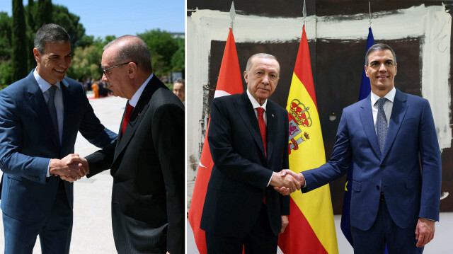 Cumhurbaşkanı Erdoğan ve İspanya Başbakanı Pedro Sanchez 
