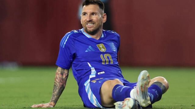 Lionel Messi lors du match amical international entre le Guatemala et l'Argentine à Landover, Maryland, le 14 juin 2024.