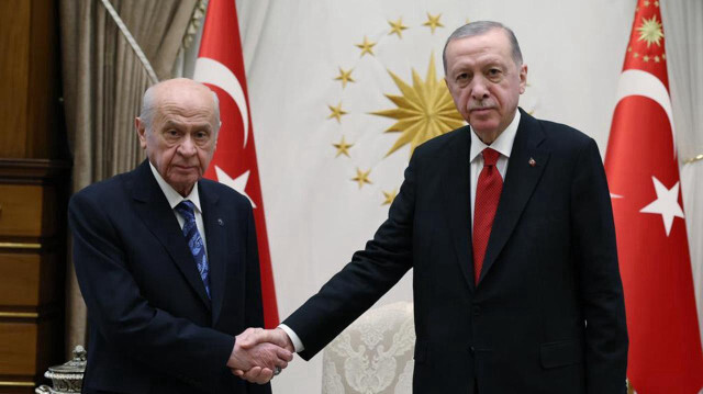 Cumhurbaşkanı Recep Tayyip Erdoğan ve MHP Genel Başkanı Devlet Bahçeli.