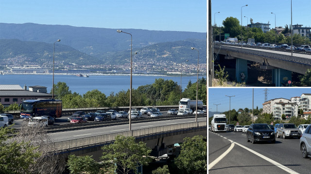 Kurban Bayramı tatili için ikinci gün yola çıkmayı tercih eden sürücüler nedeniyle Anadolu Otoyolu'nun Kocaeli kesiminde yoğunluk yaşanıyor. 