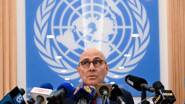 Le Haut Commissaire des Nations Unies aux droits de l'homme, Volker Turk, répond aux questions des journalistes lors d'une conférence de presse dans les bureaux des Nations Unies à Putrajaya, le 4 juin 2024.