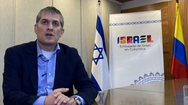 L'ambassadeur d'Israël en Colombie Gali Dagan lors d'une interview avec l'AFP, à Bogota, le 9 octobre 2024.